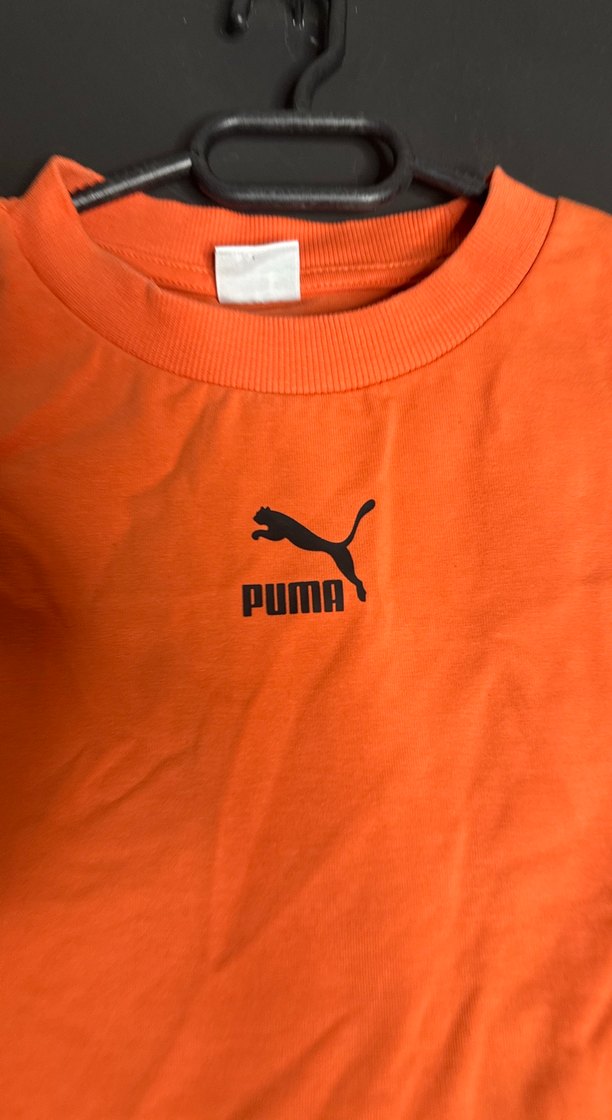 Turuncu Kız Çocuk Puma Tişört - Görsel 3