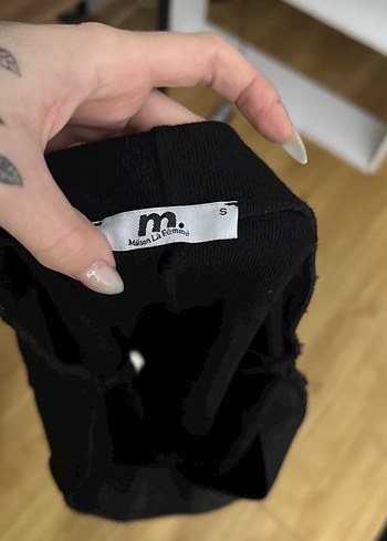 Siyah Gotik Midi Erkek Atkı - Görsel 4