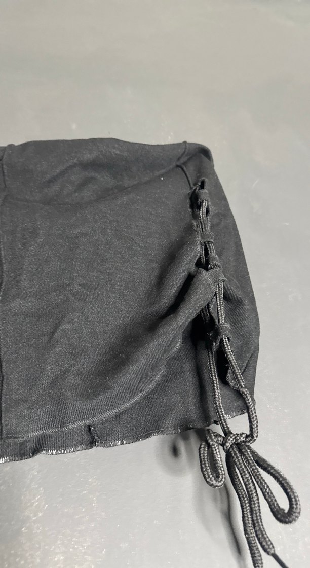 Siyah Gotik Midi Erkek Atkı - Görsel 3