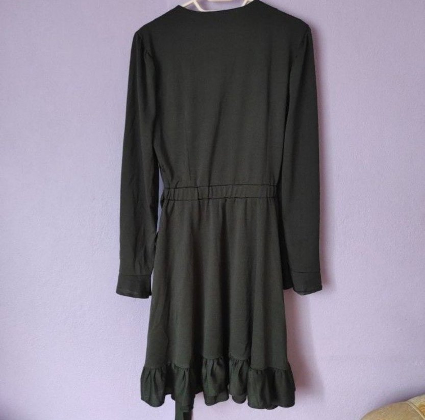 Siyah Midi Kadın Giydirme Elbise - Görsel 2