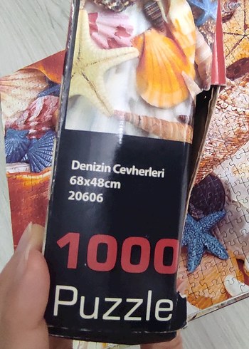 Renkli Deniz Kabuğu Temalı Puzzle (1000 parça) - Görsel 3