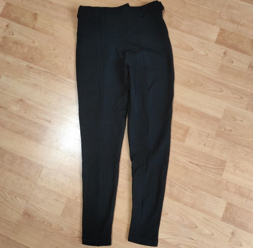 Kadın Siyah Kemerli Kumaş Pantolon - Görsel 2