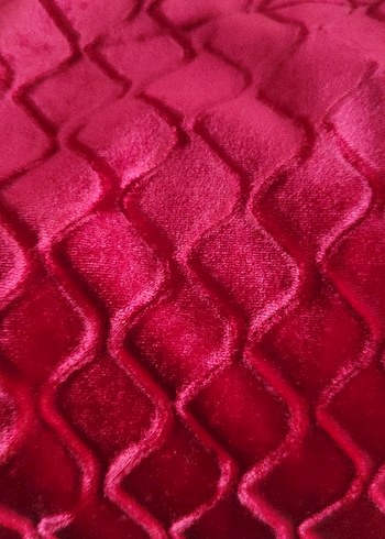 Bordo V Yaka Uzun Kollu Kadın Bluz - Görsel 7