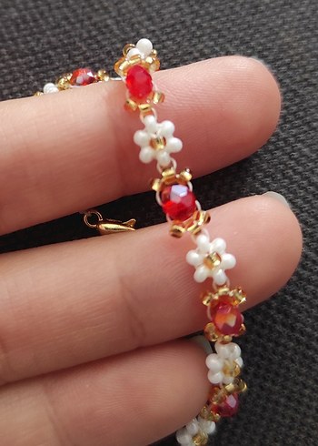Renkli Boncuk İşlemeli Bohem Bileklik - Görsel 2