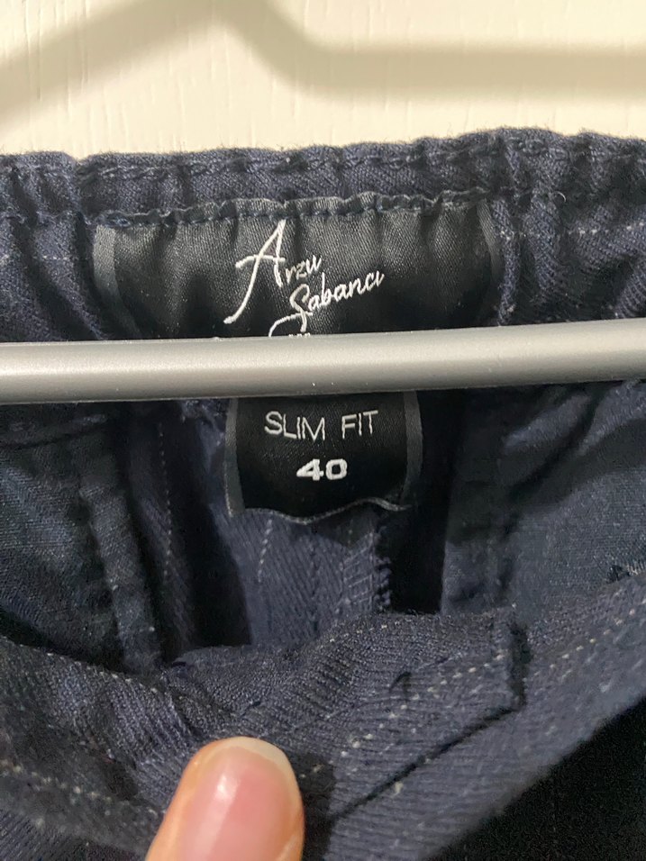 Koton Arzu Sabancı Serisi Çizgili Pantolon - Görsel 2