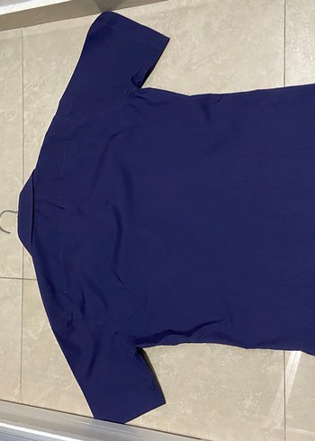 İtalyan Tarz Düğmeli Lacivert Kısa Kollu Erkek Gömlek - Görsel 3