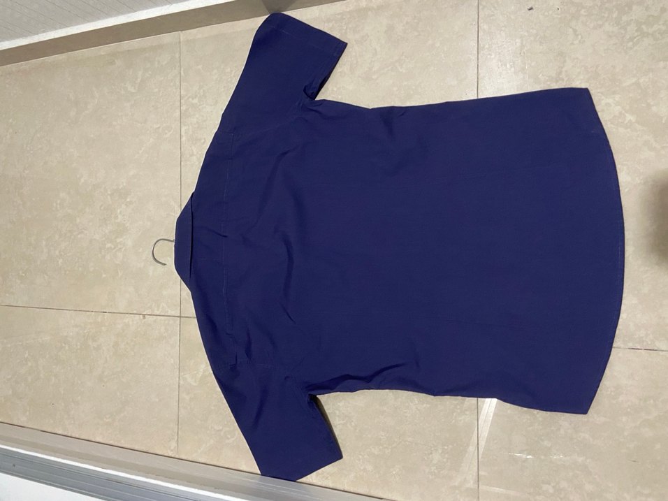 İtalyan Tarz Düğmeli Lacivert Kısa Kollu Erkek Gömlek - Görsel 3