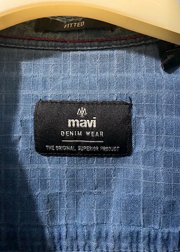 Erkek Mavi Denim Uzun Kollu Gömlek - Görsel 2