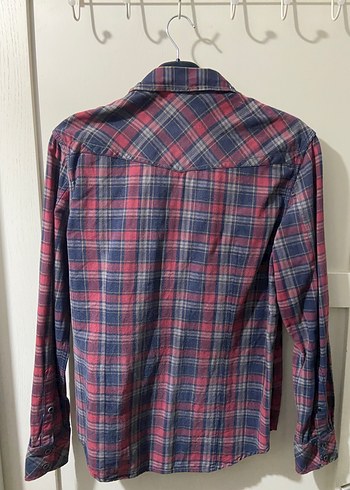 Bordo Kareli Uzun Kollu Oduncu Gömlek - Görsel 3