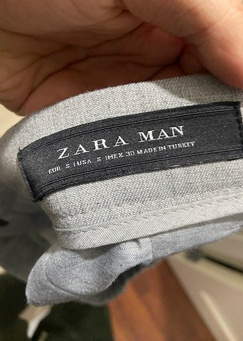 Gri Erkek Denim Kumaş Pantolon - Görsel 3