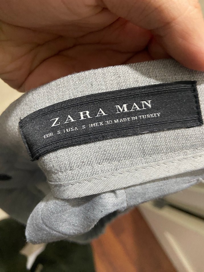 Gri Erkek Denim Kumaş Pantolon - Görsel 3