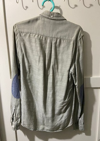 Haki Erkek Keten Gömlek - Görsel 2
