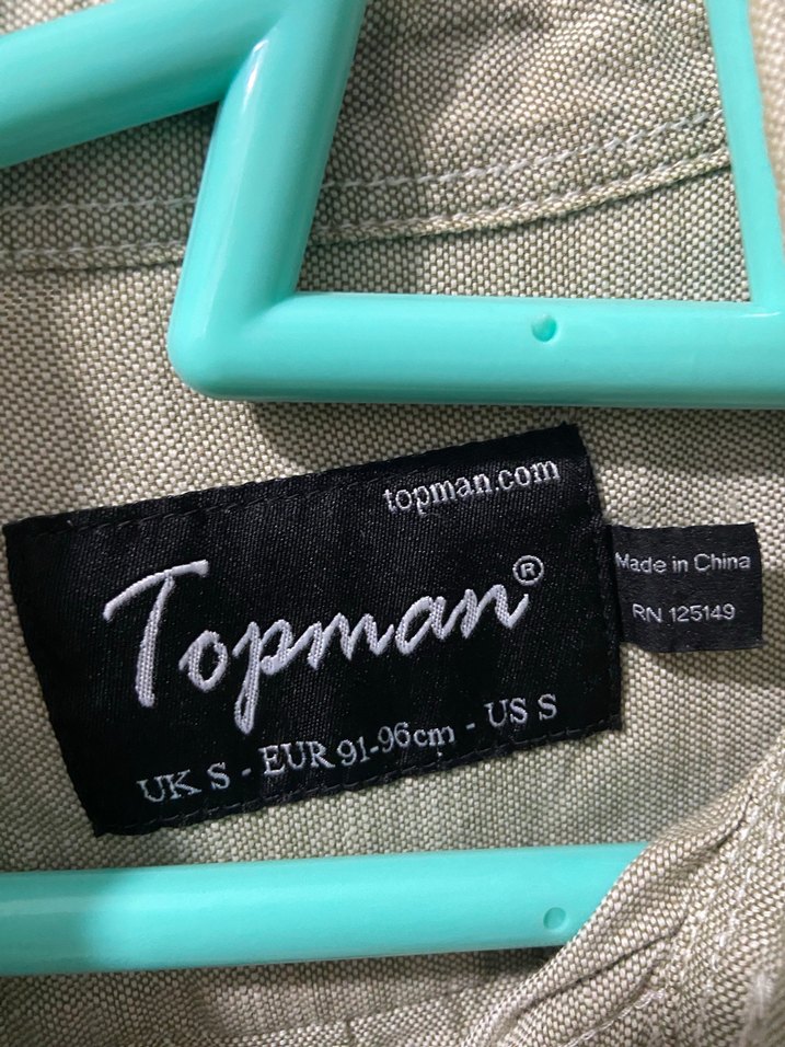 Haki Erkek Keten Gömlek - Görsel 3