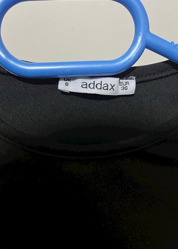 Addax Siyah Sırt Bağcıklı Mini Denim Bluz - Görsel 3