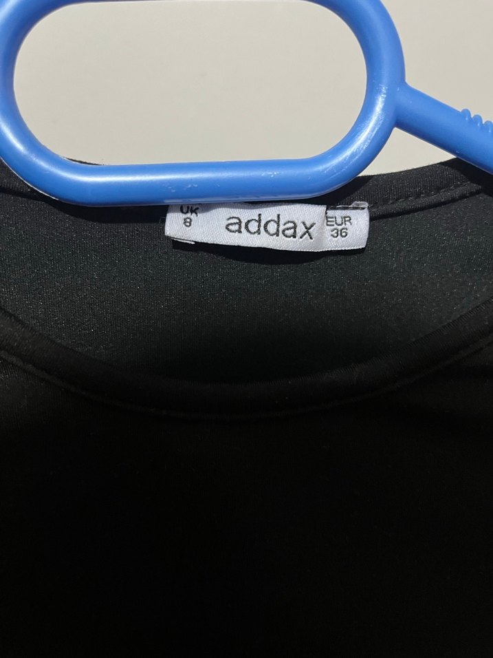 Addax Siyah Sırt Bağcıklı Mini Denim Bluz - Görsel 3