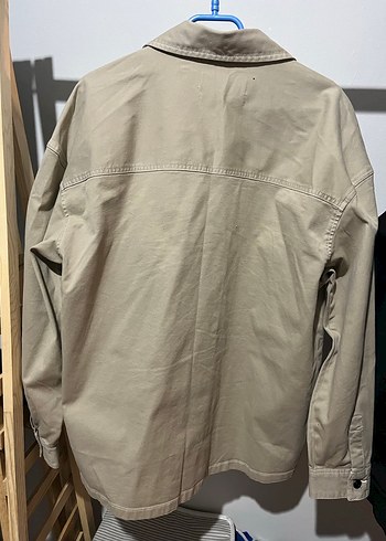 Bershka Bej Erkek Uzun Kollu Regular Fit Gömlek - Görsel 4