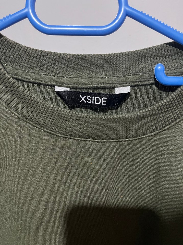 XSİDE Erkek Haki Oversize Basic Tişört - Görsel 3