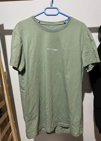 Erkek Regular Fit Kısa Kollu Haki Tişört - Görsel 2