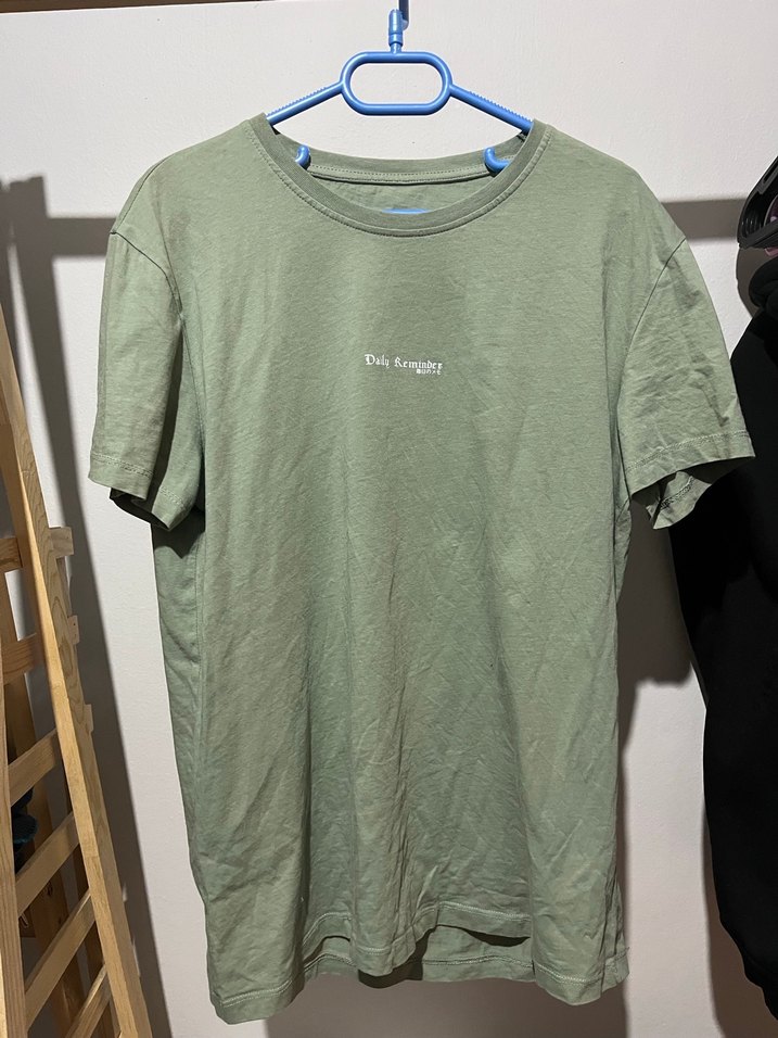 Erkek Regular Fit Kısa Kollu Haki Tişört - Görsel 2