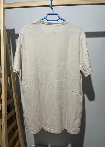 Bej Oversize Erkek Tişört - Görsel 2