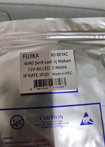 Fujika NS-BEYAZ 12V-60 LED 5 Metre Şerit LED - Görsel 2
