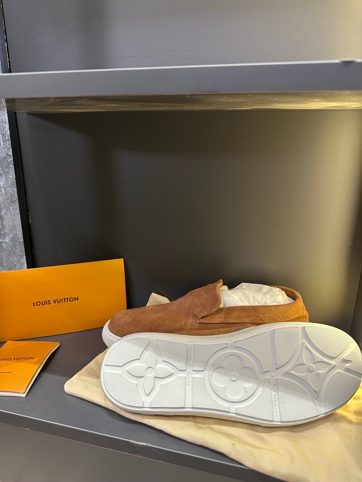 Louis Vuitton Erkek Kahverengi Süet Günlük Ayakkabı - Görsel 2