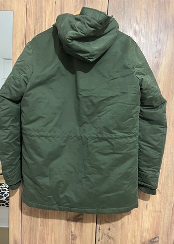 Düğmeli Yeşil Erkek Sokak Stili Mont - Görsel 4