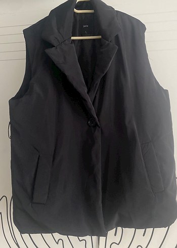 Düğmeli Siyah Kadın Yelek - Görsel 3