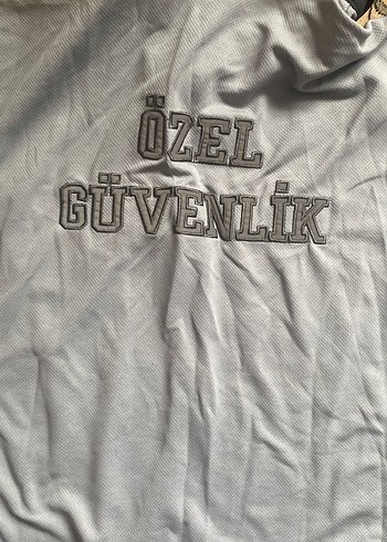 Güvenlik Gri Baskılı Kısa Kollu Polo Tişört - Görsel 3