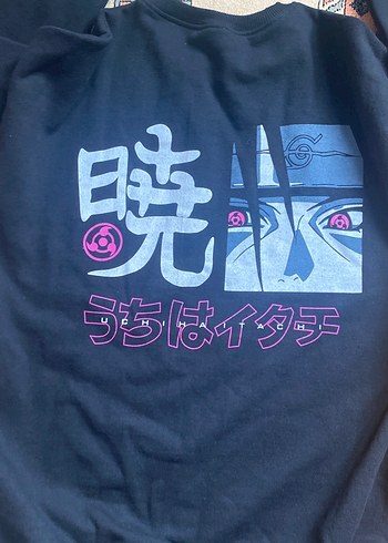 Siyah Baskılı Kadın Sweatshirt - Görsel 2