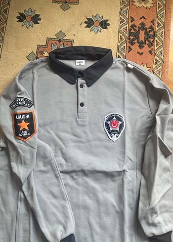 Güvenlik Gri Uzun Kollu Erkek Polar Gömlek - Görsel 3