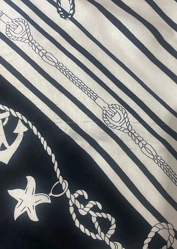 Bohem Siyah Drapeli Kadın eşarp - Görsel 3