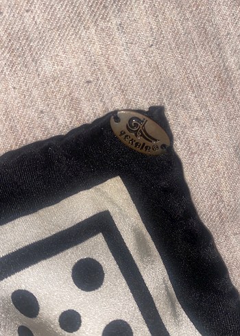 Bohem Siyah Drapeli Kadın eşarp - Görsel 5