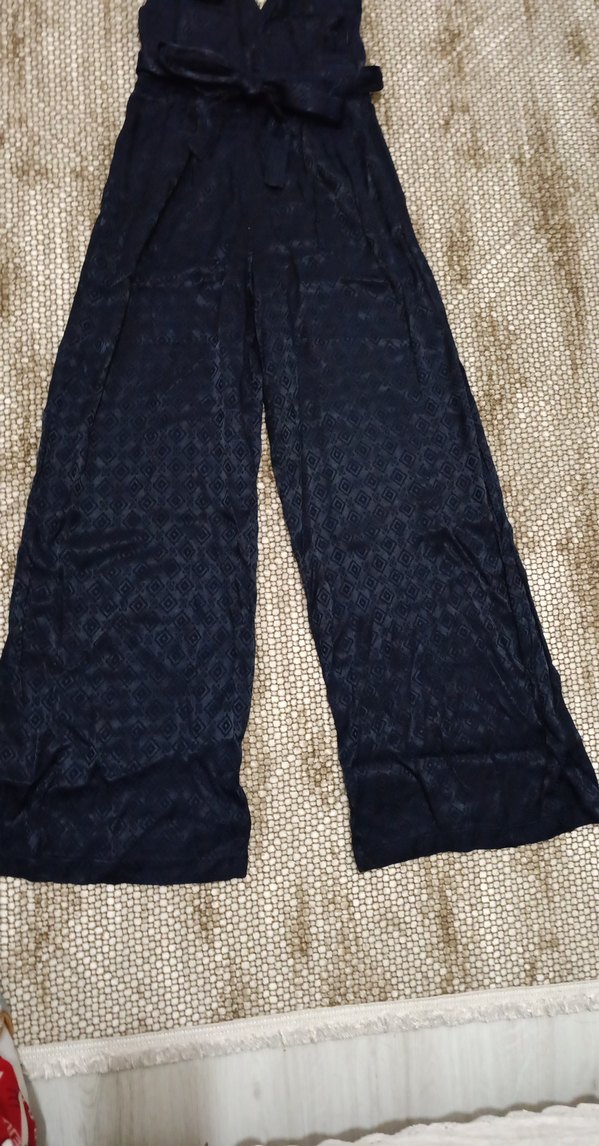 Kadın Lacivert Uzun Bohem Tulum - Görsel 3