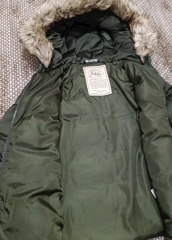 yeşil Kadın Kürklü Kışlık Mont - Görsel 2