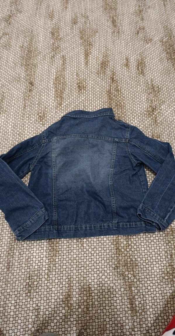 Kız Çocuk Düğmeli Kot Ceket - Görsel 2