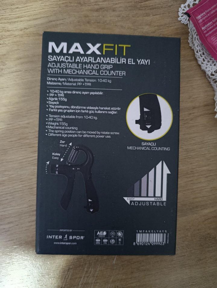 MAXFIT Ayarlanabilir Sayıcılı El Yayı - Görsel 2