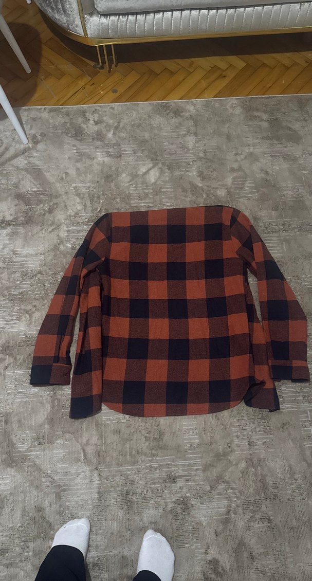 Kahverengi Kareli Erkek Gömlek - Görsel 2