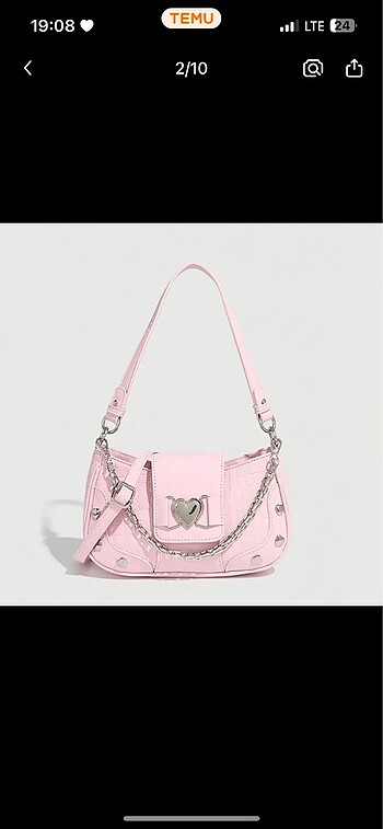 Sheinside Pembe kadın çanta