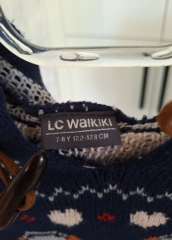 Nakışlı Renkli Kız Çocuk Örgü Panço - Görsel 4