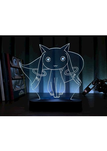 Madoka Magica || Kyubey Led Işıklı Lamba - Görsel 4