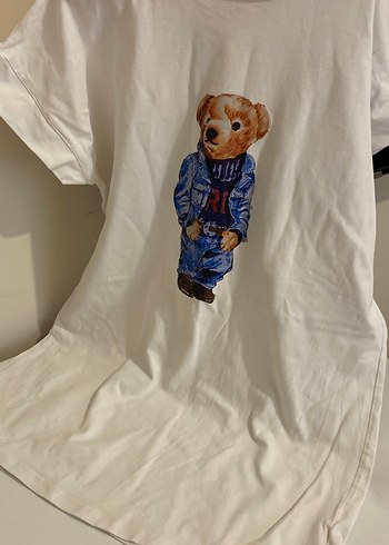 Düğmeli Beyaz Baskılı Köpek Kıyafeti - Görsel 2