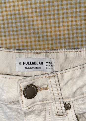 Pull and bear Beyaz Kadın jean - Görsel 2