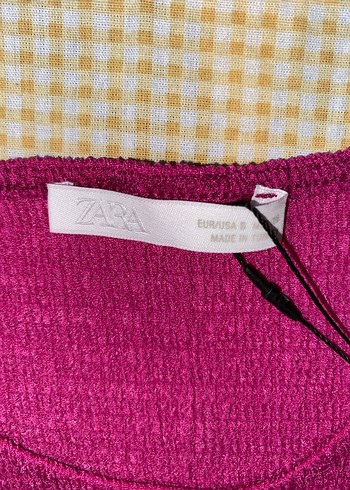 Zara Pembe Uzun Kollu Triko Elbise - Görsel 2