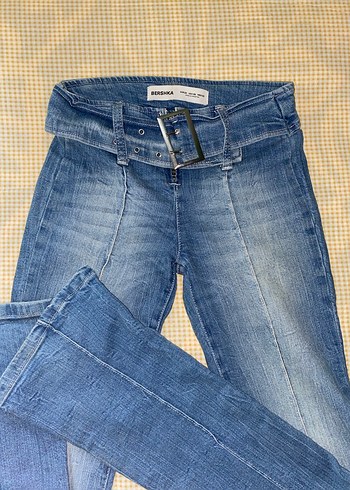 Bershka kemerli yk2 jean - Görsel 2