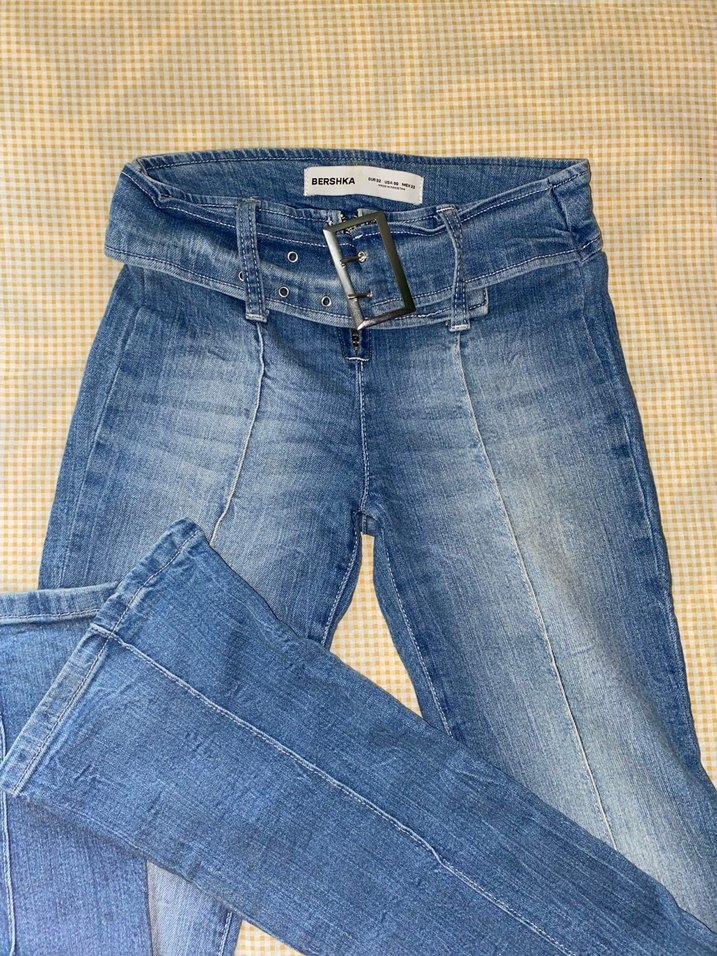 Bershka kemerli yk2 jean - Görsel 2