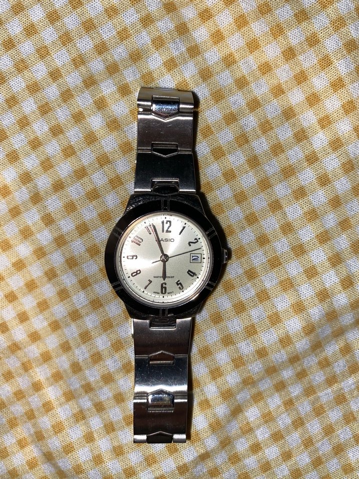 Bej Klasik Casio kadın Saati - Görsel 2