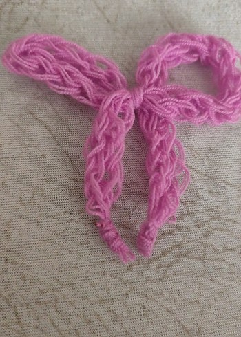 Pembe Örgü Çanta Charmı Çanta Aksesuarı - Görsel 2