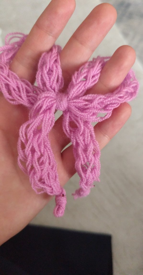 Pembe Örgü Çanta Charmı Çanta Aksesuarı - Görsel 5