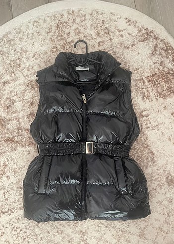 Kemerli Siyah Mini Şişme Yelek gusto - Görsel 2